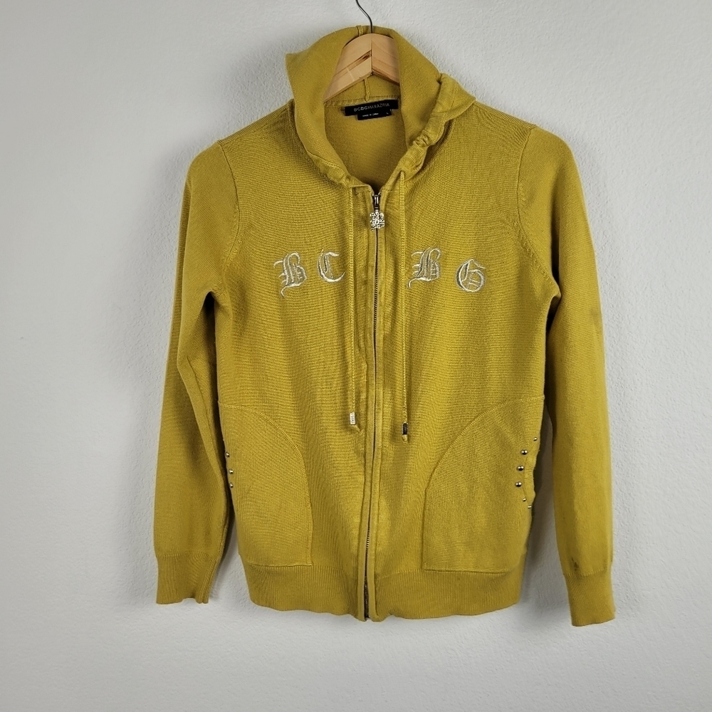 Bcbg vintage 90s embroidered hooded sweater - Picture 14 of 14